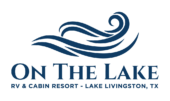 On The Lake RV & Cabin Resort blue logo with transparent background
